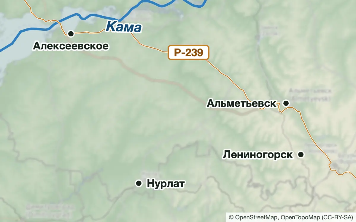 Схема: Рыбалка в Черемшанском и Нурлатском районах — водоёмы и населённые пункты